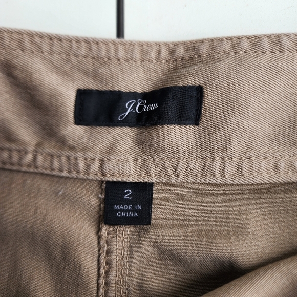 J Crew Short Skirt Womens Tan Khaki Button Front Closure Career Classic Pencil 2 - Picture 6 of 9